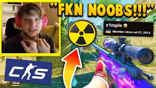 "I'M TIRED OF THESE F***ING BOTS..!" 😂 - s1mple Tilting & Raging Hard In CS2 w/ Noobs! | FACEIT POV