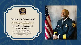 Swearing In Ceremony of Portsmouth Police Chief Stephen Jenkins January 10, 2023 Portsmouth Virginia