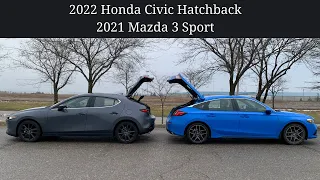 Comparison Perks, Quirks & Irks - 2022 Honda Civic hatch & 2021 Mazda 3 Sport - Hatching a rivalry?