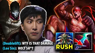 LETHALITY LEE SIN GETS CARRIED BY DOUBLELIFT *INSANE DAMAGE*