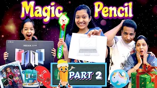 Jinni Dhwani Ko Mili Magical Pencil - Part 2 | जादुई पेंसिल ✏️ | Family Short Movie | Cute Sisters