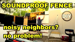 DIY Soundproof Fence on the Patio from start to finish