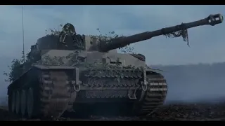 Бой танков ТИГР и Шерман в 1944 [film FURY, 2014, starring Brad Pitt] HD 1080p