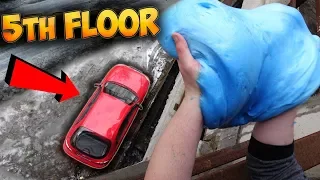 What if I Drop 10 Kilograms Fluffy Slime on my CAR?