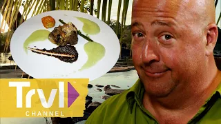 Electric Leaves & More Avant-Garde Dining | Bizarre Foods with Andrew Zimmern | Travel Channel