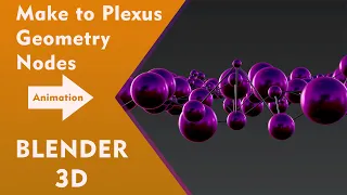 Plexus Animation | Geometry Nodes | Blender 3d |#blender #animation