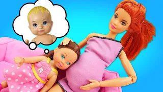 A Evi ajuda a mamãe Barbie! Vídeos da Barbie no YouTube. Série infantil com bonecas Barbie
