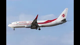 Landing Air Algerie Boeing 737-800 at London Heathrow.