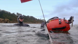 Innovation : Bouée /sac à dos étanche chasse sous-marine SPF 900