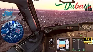 As Real as it Gets | PMDG 737 | Realistic Immersive Experience | Dubai Landing | MSFS | FS2CREW |