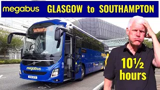THIRD TIME LUCKY ? Megabus overnight from Glasgow to Southampton. 10½ hours overnight