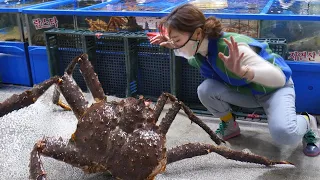 [Mukbang ASMR] I Bought Giant King Crab🦀At The Seafood Market Eatingsound eatingshow Ssoyoung 