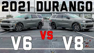 2021 Dodge Durango R/T BlackTop V8 HEMI vs 2021 Dodge Durango G/T BlackTop V6 - New UCONNECT SCREEN