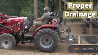 How to use a Land Plane and a Tractor to build a proper Drainage Ditch