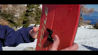 How a splitboard is put together once you get to the top.