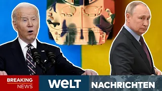 RUSSLAND-UKRAINE-KRISE: USA & EU verhängen Sanktionen - Wird PUTIN angreifen? | WELT Newsstream