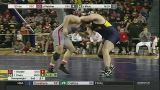 Big Ten Wrestling: Heavyweight - Ohio State's Kyle Snyder vs. Michigan's Adam Coon