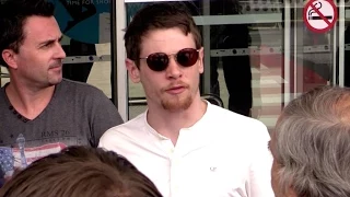 EXCLUSIVE: Actor Jack O connell super nice at Nice airport for the 2015 Cannes  film festival