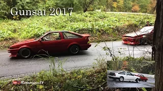 PV Gunsai touge attack  群サイ 雨 2017 Gunma cycle sports center AE86 drifting in the rain