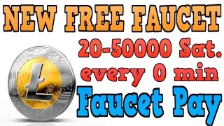 КРИПТО КРАН free litecoin платит от 40 до 50000 сатош LTC  моментально на faucetpay free crypto ltc