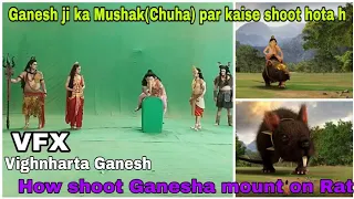 making of Vighnharta ganesh / Ganesh ji ka Chuha pe kaise shoot hota h | VFX breakdown