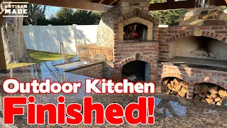 Building An Outdoor Kitchen With a Wood Fired Oven and BBQ / Part 15 / Granite Countertop Install