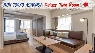 Where to stay in Tokyo? BON Tokyo Asakusa 'Deluxe Twin Room' Tour | Hotel Near Tokyo Skytree