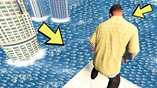 هجوم ألف قرش على لوس سانتوس (شيء مستحيل حدث) | GTA V 1000 Shark vs Los Santos