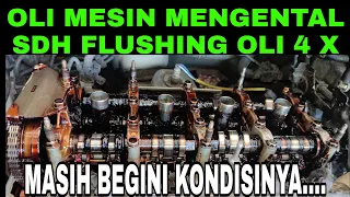 OLI MESIN MENGENTAL... SDH 4 KALI FLUSHING DAN PENGGANTIAN OLI  DIMAJUKAN MASIH BLM BERSIH SEMPURNA