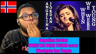 Angelina Jordan WHEN WE WERE YOUNG cover Las Vegas | Brasiliansk reaksjon | 🇳🇴 NORWAY REACTION