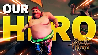 They RESCUED US and became our HEROES! (Sea of Thieves Gameplay)