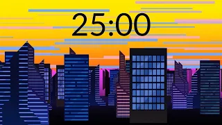LO FI  25 MINUTE TIMER with ALARM