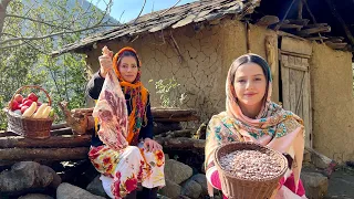 Cooking Best Lamb Stew with Kidney Beans in Beautiful Day of Village