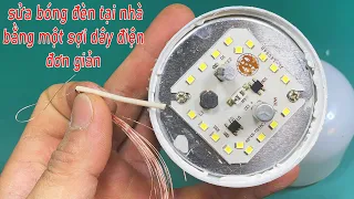 Sửa bóng đèn tại nhà bằng một sợi dây điện đơn giản