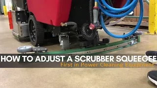 How to Adjust a Floor Scrubber Squeegee | Bortek Industries, Inc.