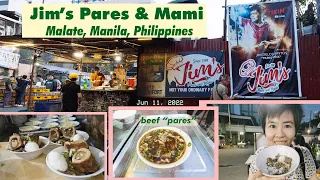Jim's Pares & Mami, Malate, Manila, Philippines- Filipino Braised Beef Stew Street Food, 06/11/22