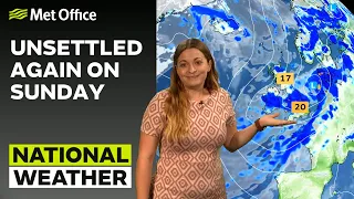 22/07/23 – Heavy rain for central UK – Evening Weather Forecast UK – Met Office Weather