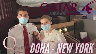 Trip Report | 14 hours in Qsuite! | Doha - New York | Qatar Airways Business Class | B777-300ER