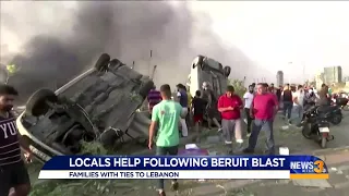 Locals React to explosion in Lebanon