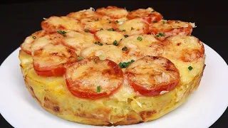 Potatoes and eggs. Incredibly delicious Potato recipe! Simple and delicious!