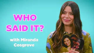 Miranda Cosgrove revisits iconic quotes from iCarly, School of Rock & Drake and Josh | Who Said It?