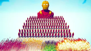 100x IRON MAN + GIANT IRON MAN vs 5x EVERY GOD - Totally Accurate Battle Simulator TABS