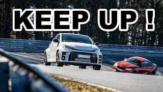 How easy is it for an M2 Competition to catch up to a GR Yaris on the Nürburgring ??
