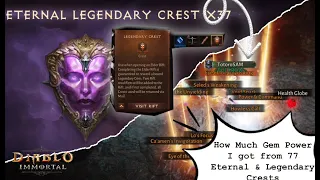 Unboxing 77 ETERNAL and LEGENDARY CRESTS on 04.04 (6K Eternal Orbs + 40 LC) | Diablo Immortal