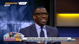 UNDISPUTED Shannon & Skip On LeBron James latest IG posts with #WashedKing Motivation