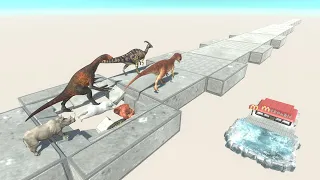 Bridge Survival Challenge | Crossing Deadly Bridges - Animal Revolt Battle Simulator