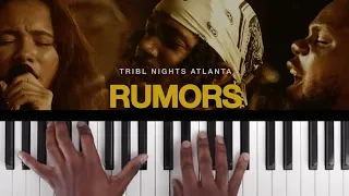 How To Play "RUMORS" By Tribl Music | Piano Tutorial (Gospel CCM)