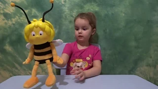 Пчелка МАЙЯ мягкая игрушка из мультфильма поет песенку the bee toy from the cartoon