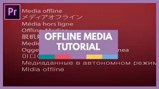 Relinking Offline Media in Premiere Pro