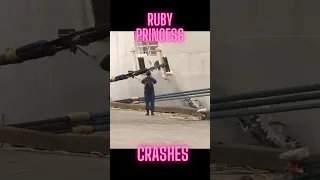 Cruise Ship CRASHES! The Ruby Princess crashes into dock #shorts #cruise #crash #travel #vacation